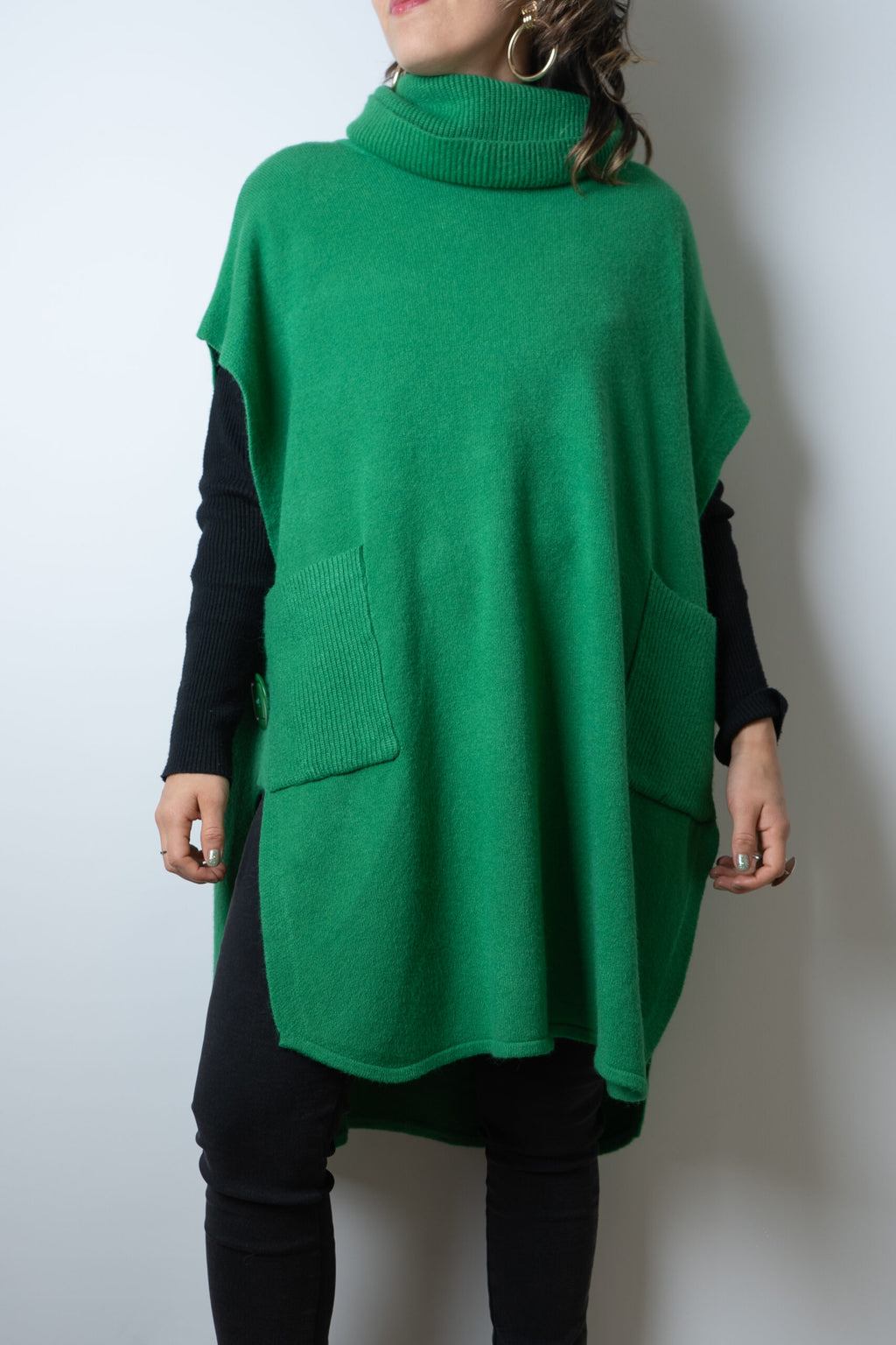 Sweater Mini vestido - Verde cata