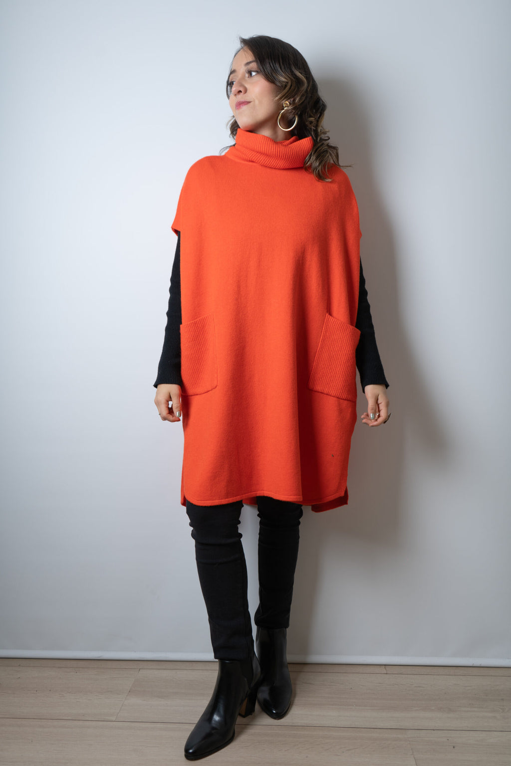 Sweater Mini vestido - Naranjo