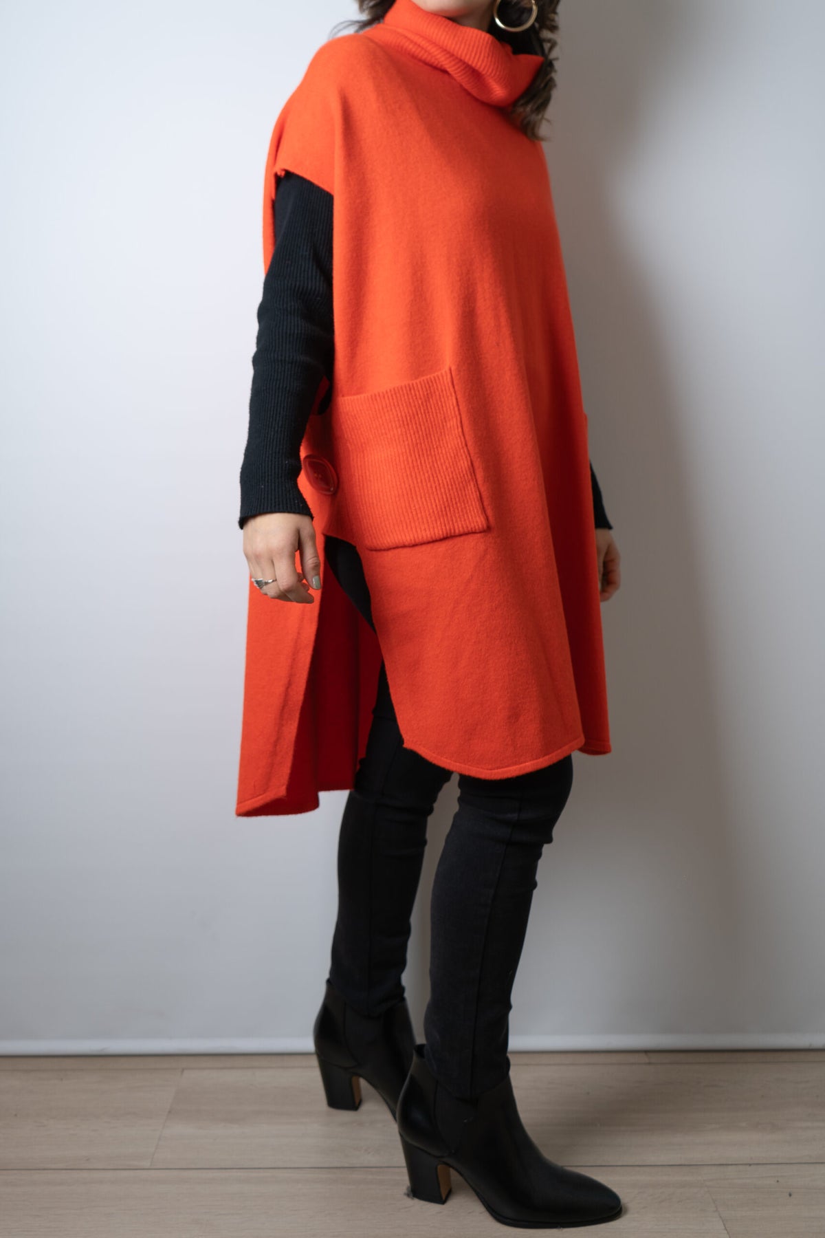 Sweater Mini vestido - Naranjo