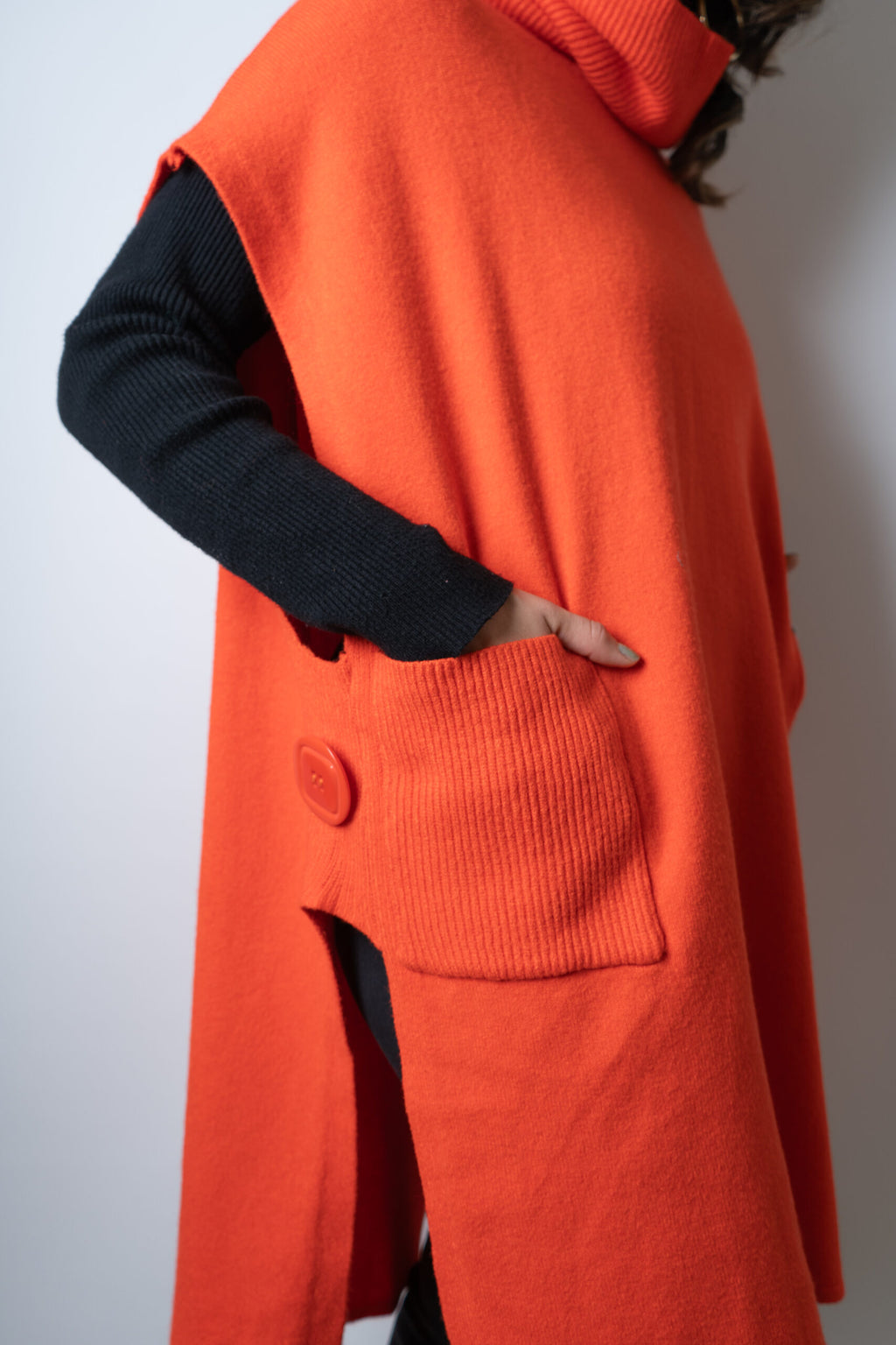 Sweater Mini vestido - Naranjo