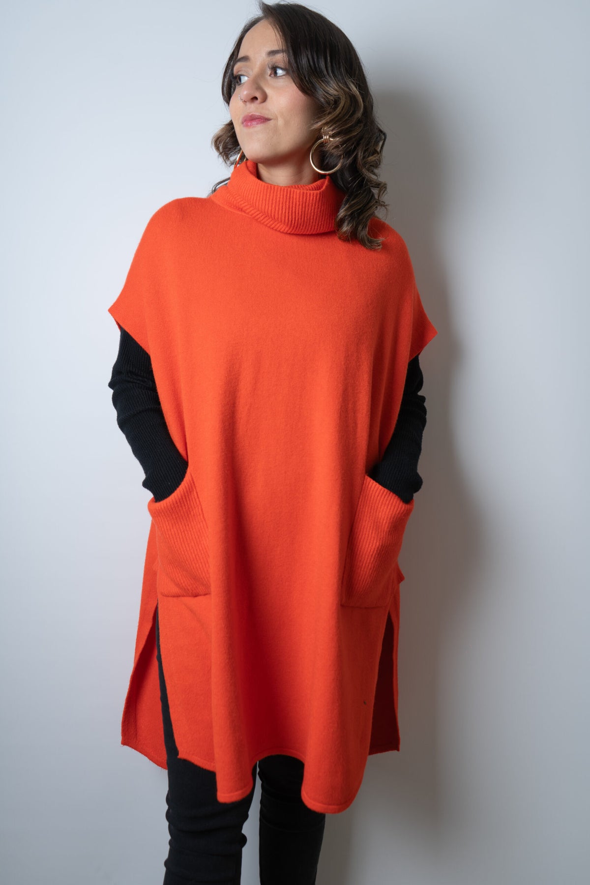 Sweater Mini vestido - Naranjo