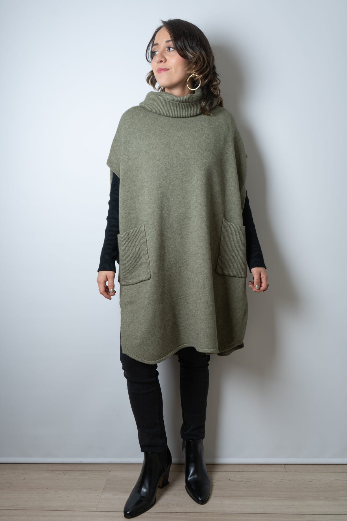 Sweater Mini vestido - Verde