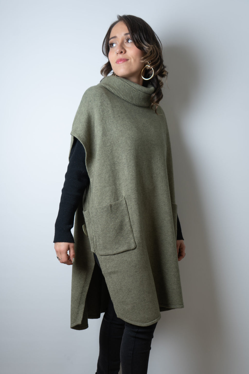 Sweater Mini vestido - Verde