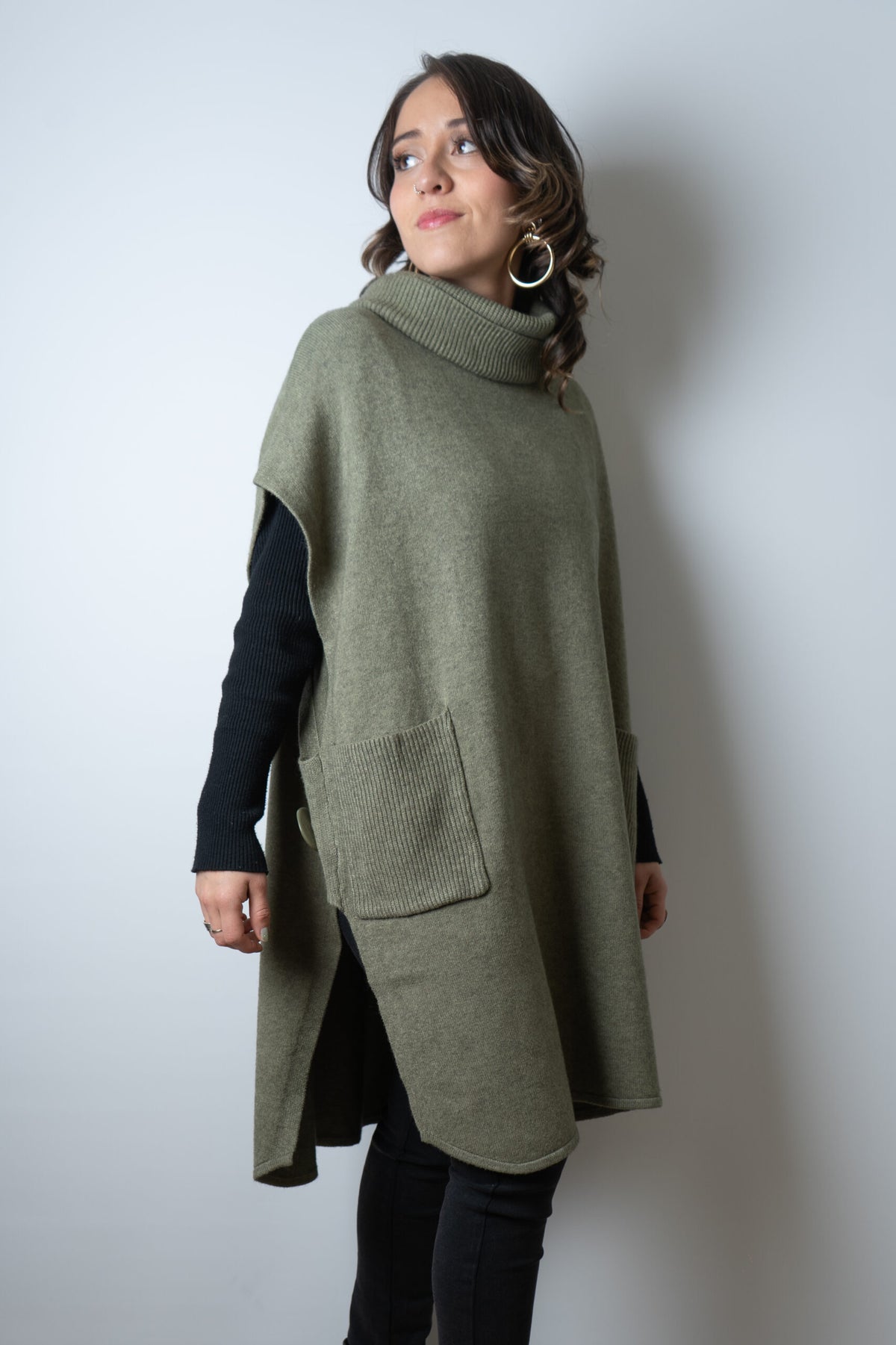 Sweater Mini vestido - Verde