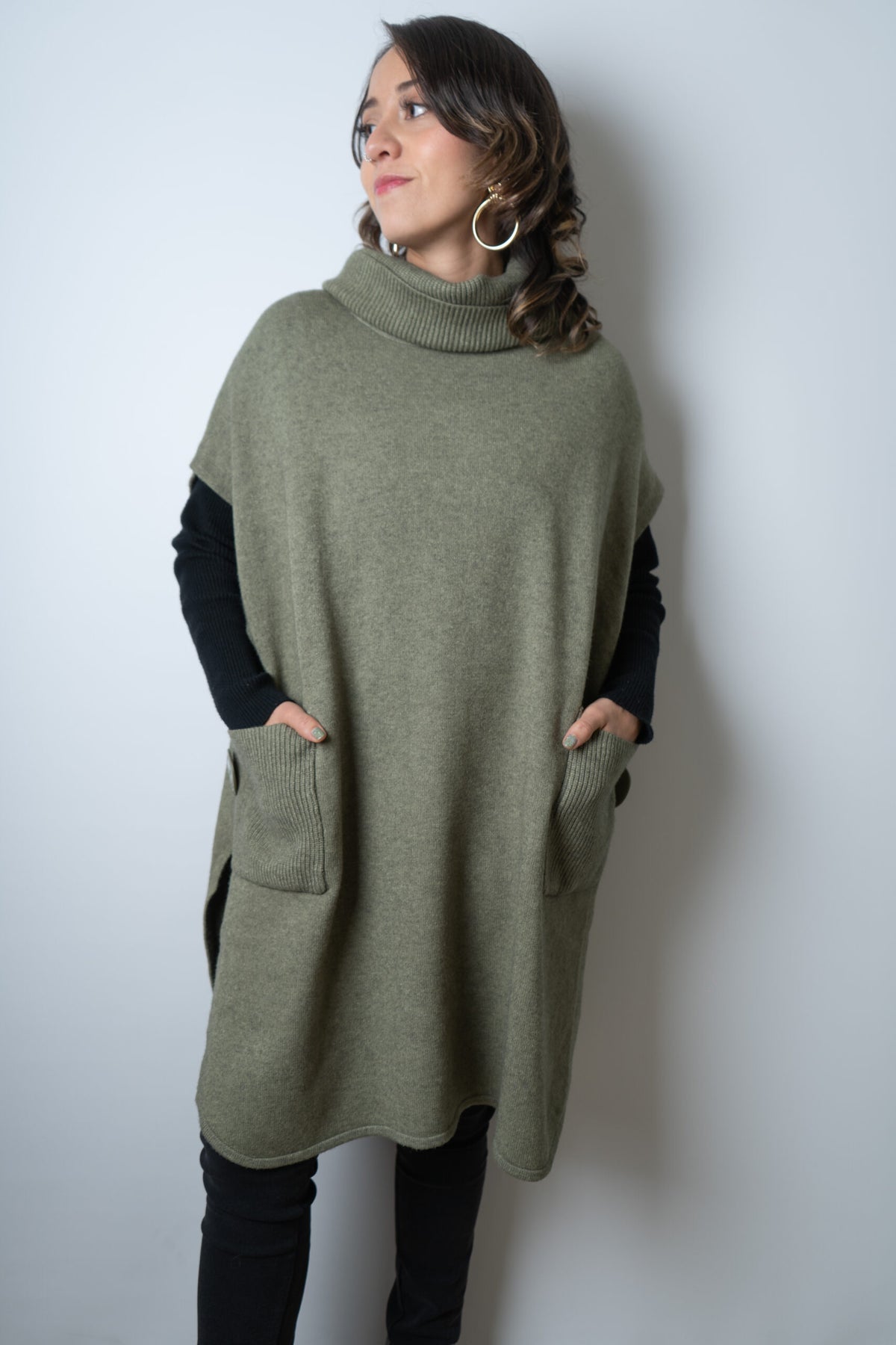 Sweater Mini vestido - Verde