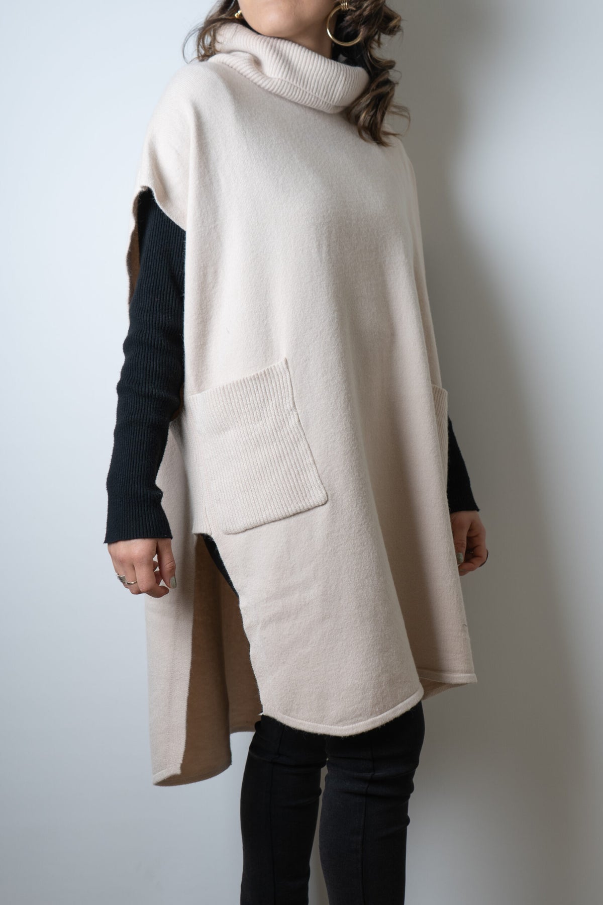 Sweater Mini vestido - Crudo