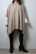 Sweater Poncho - Beige