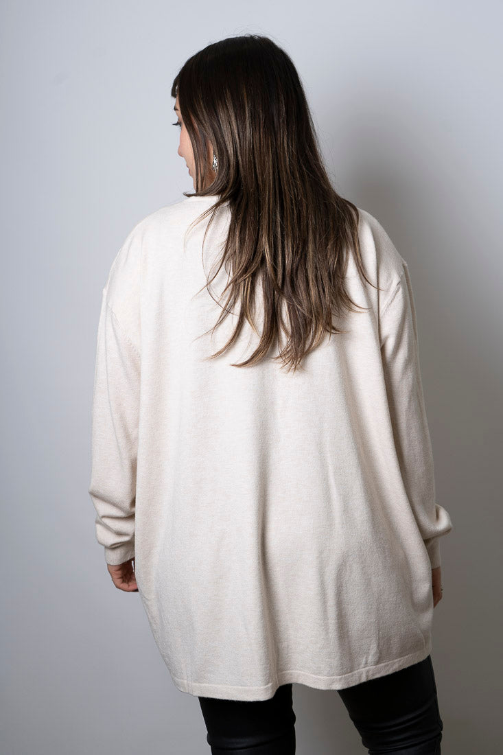 Sweater animal print - Crema - detalles dorados