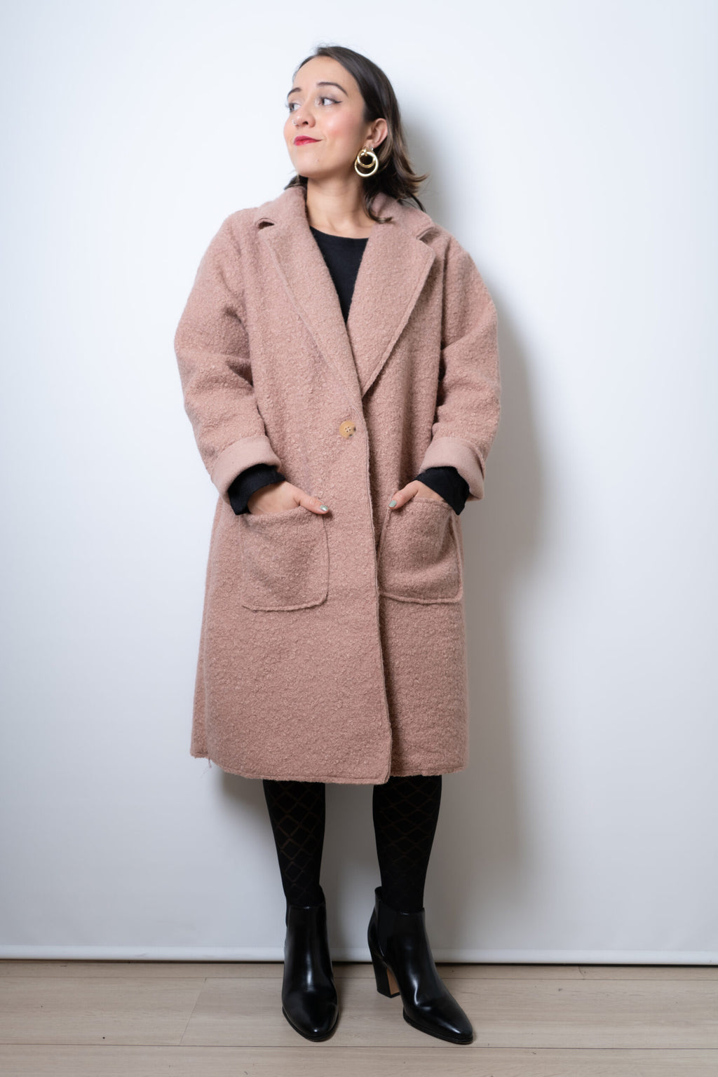 Chaquetón Bucle - Rosado