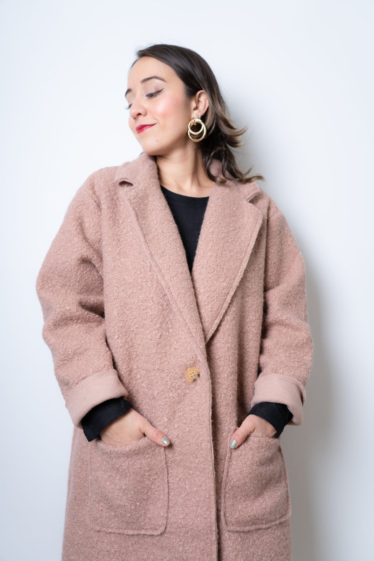 Chaquetón Bucle - Rosado