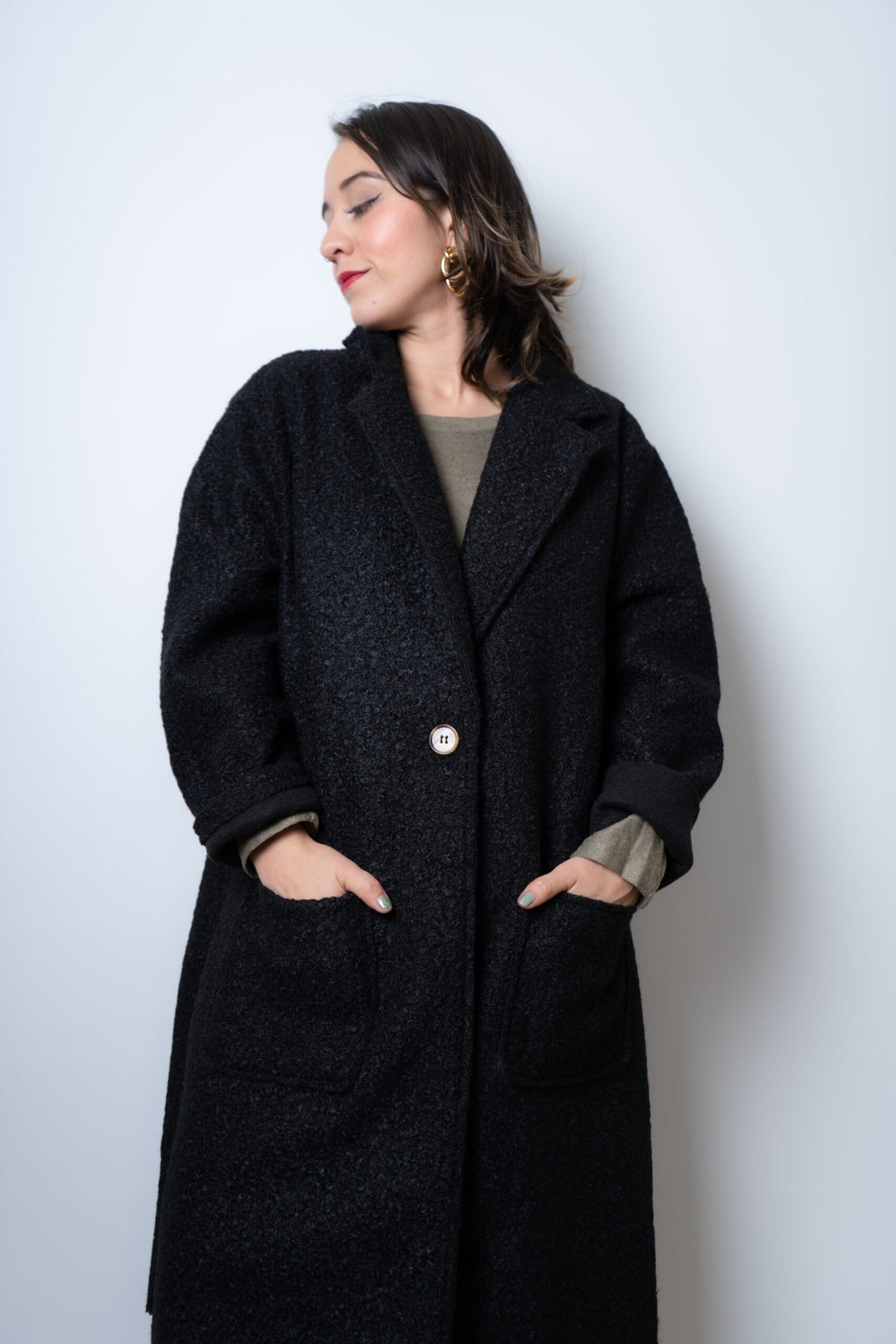 Chaquetón Bucle - Negro