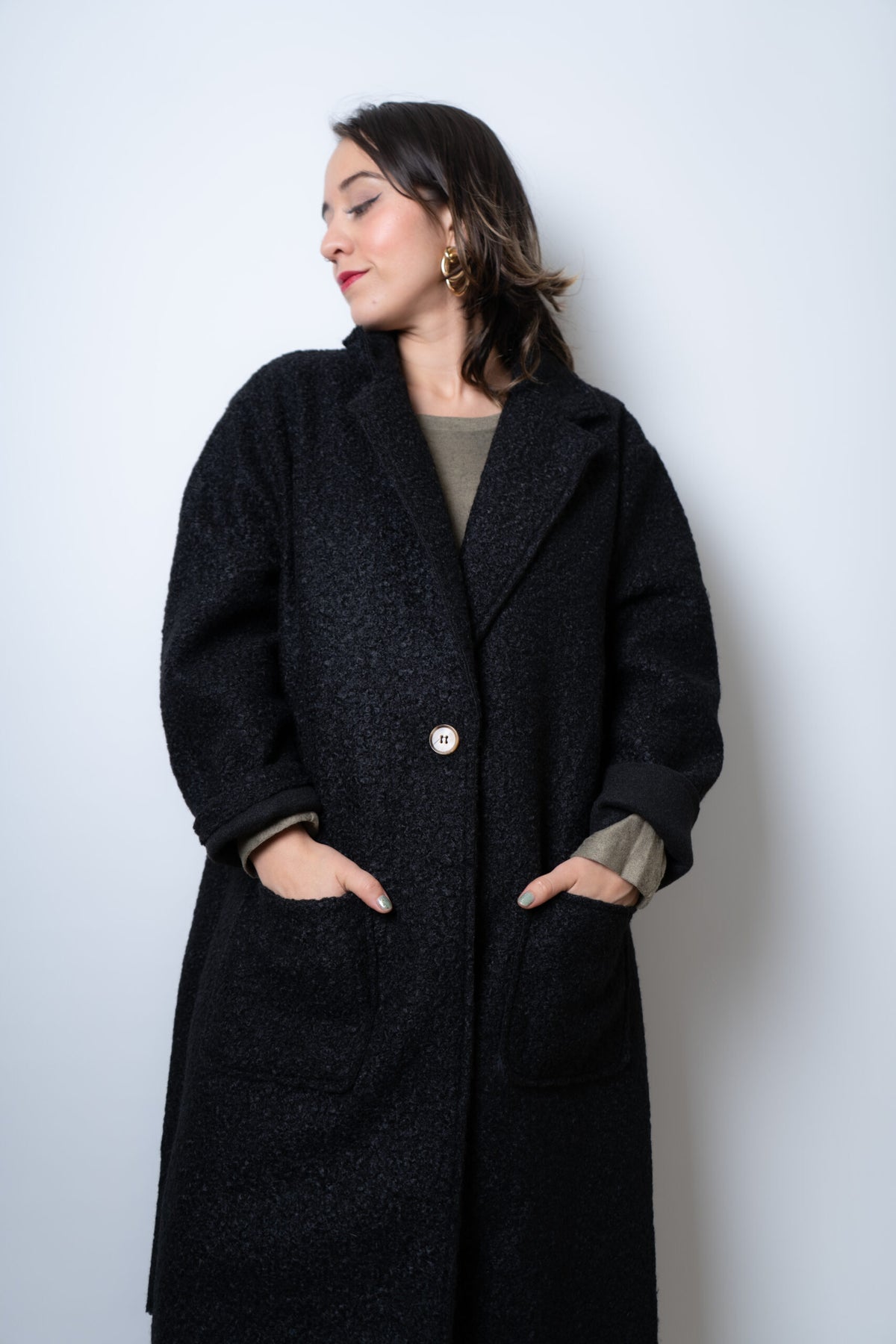 Chaquetón Bucle - Negro