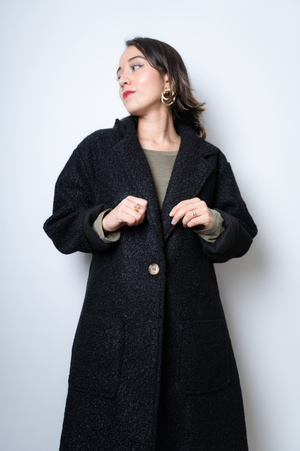 Chaquetón Bucle - Negro