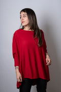 Polera Monica - con mangas - Rojo italiano