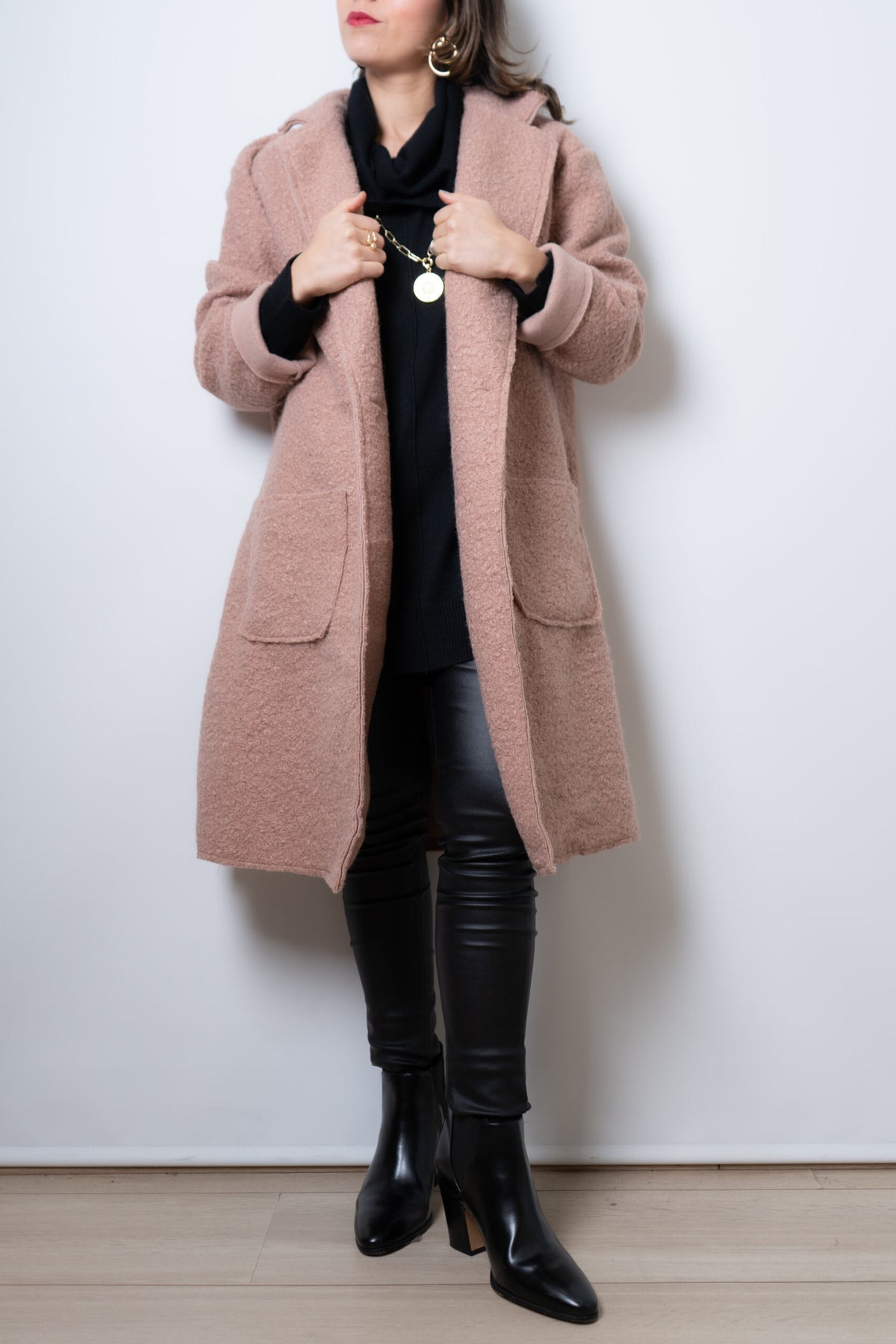 Chaquetón Bucle - Rosado