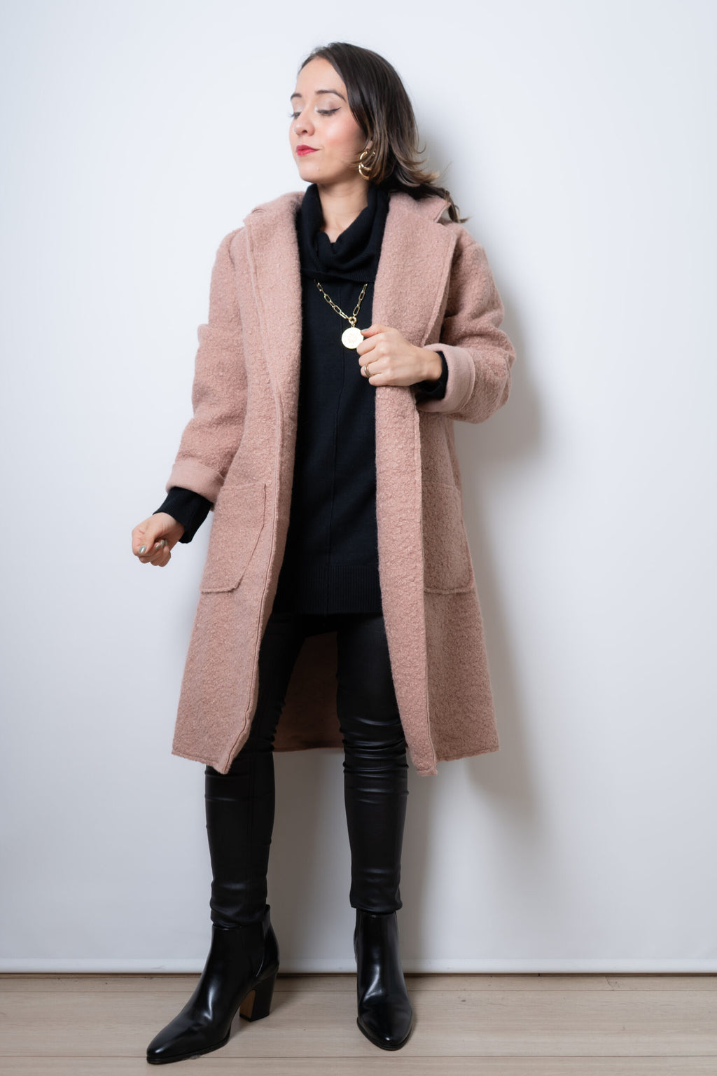 Chaquetón Bucle - Rosado