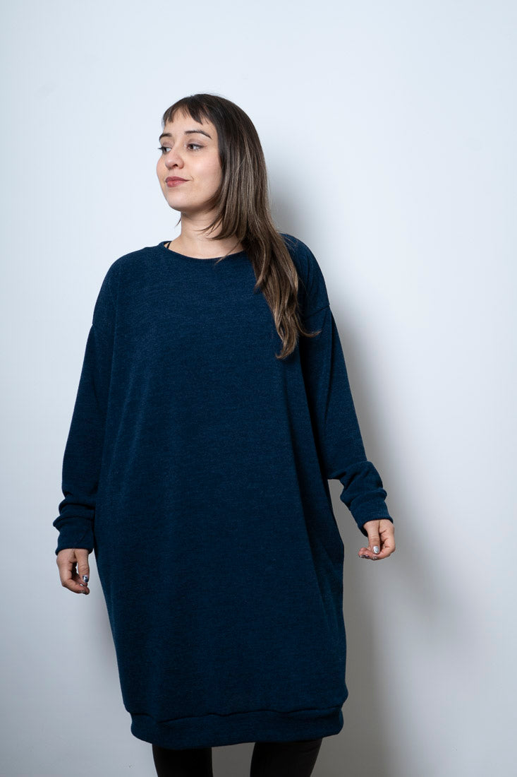 Vestido Lanilla Lily - Azul oscuro