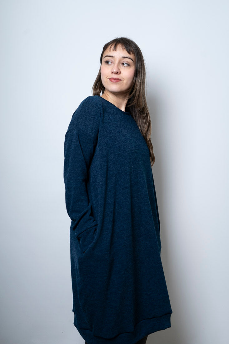 Vestido Lanilla Lily - Azul oscuro