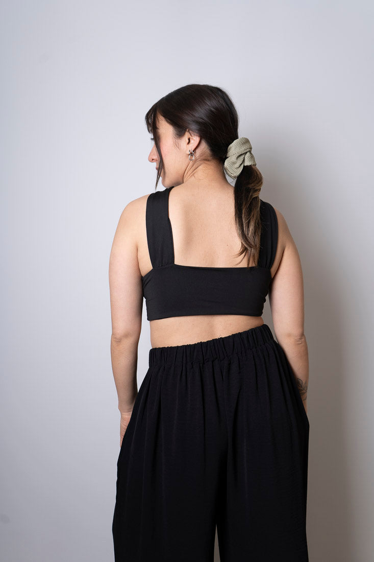 Top cruzado - negro