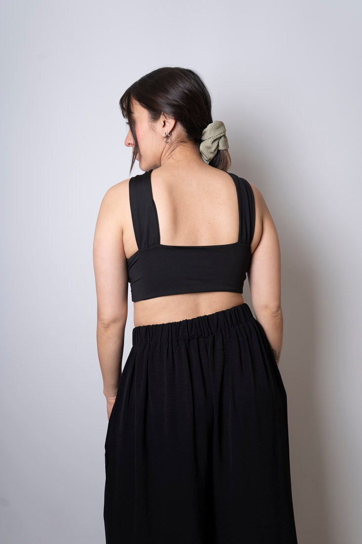 Top cruzado - negro