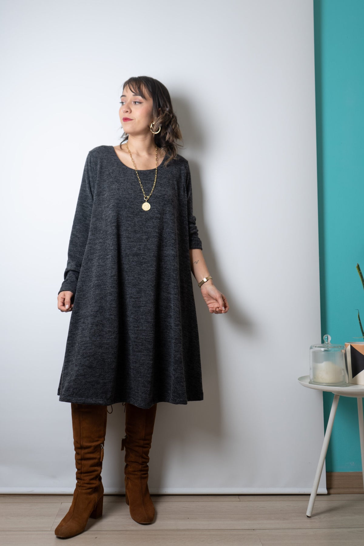 Vestido Ana - Gris