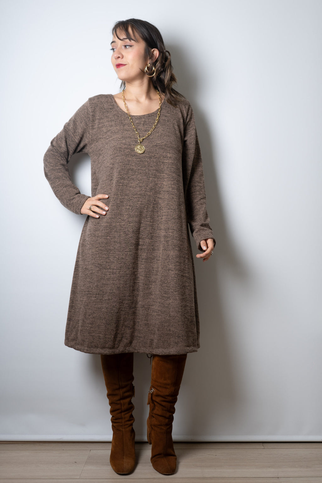 Vestido Ana - Café