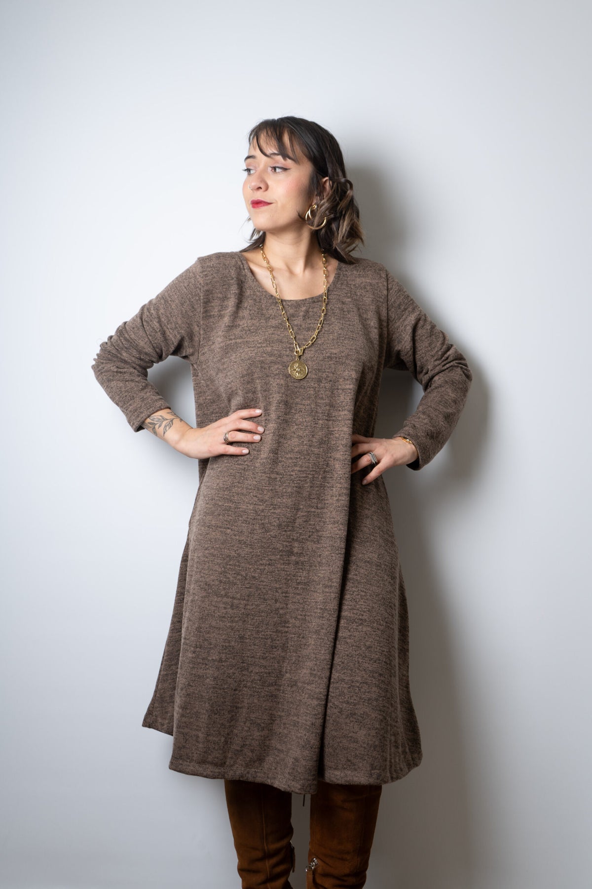 Vestido Ana - Café