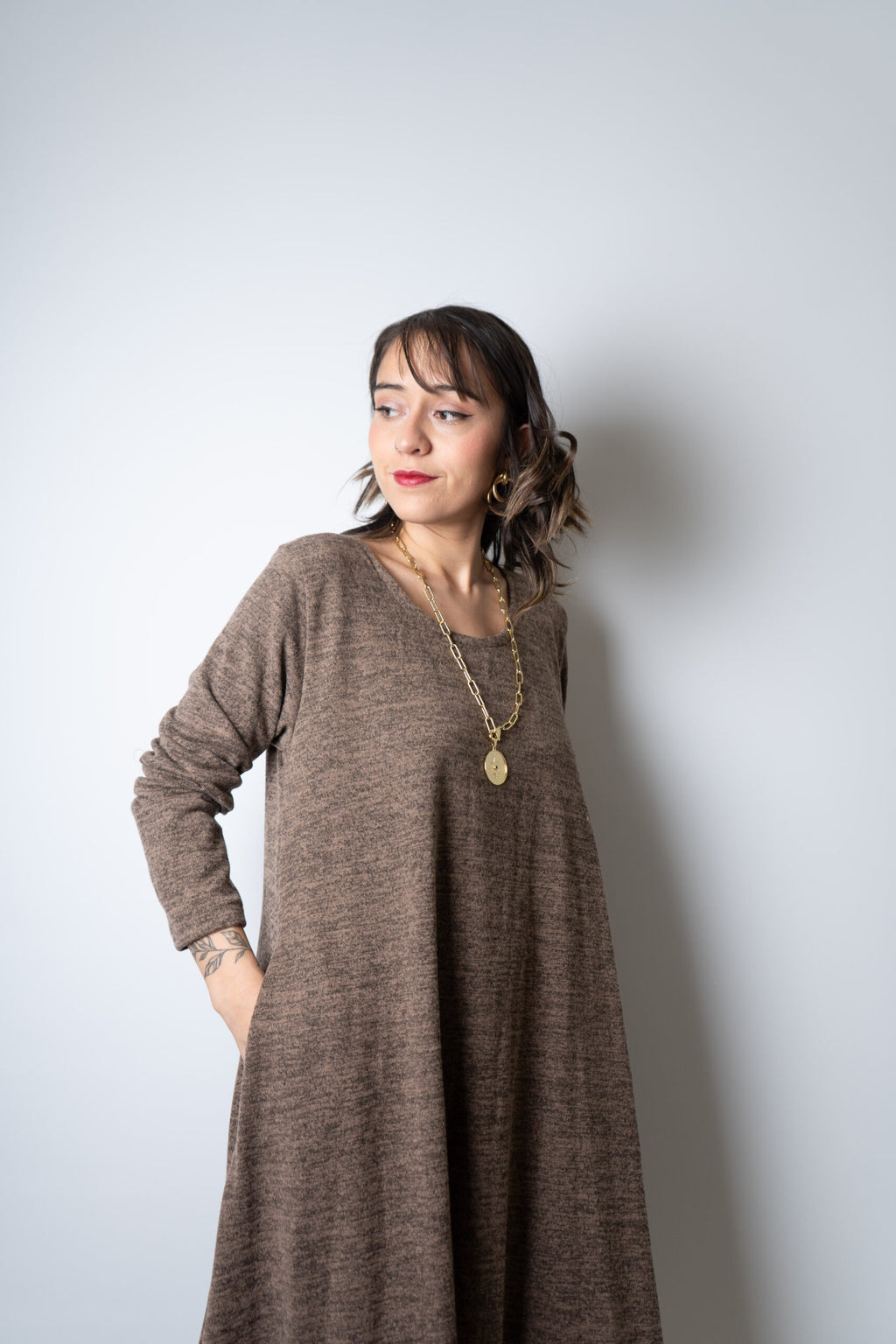 Vestido Ana - Café