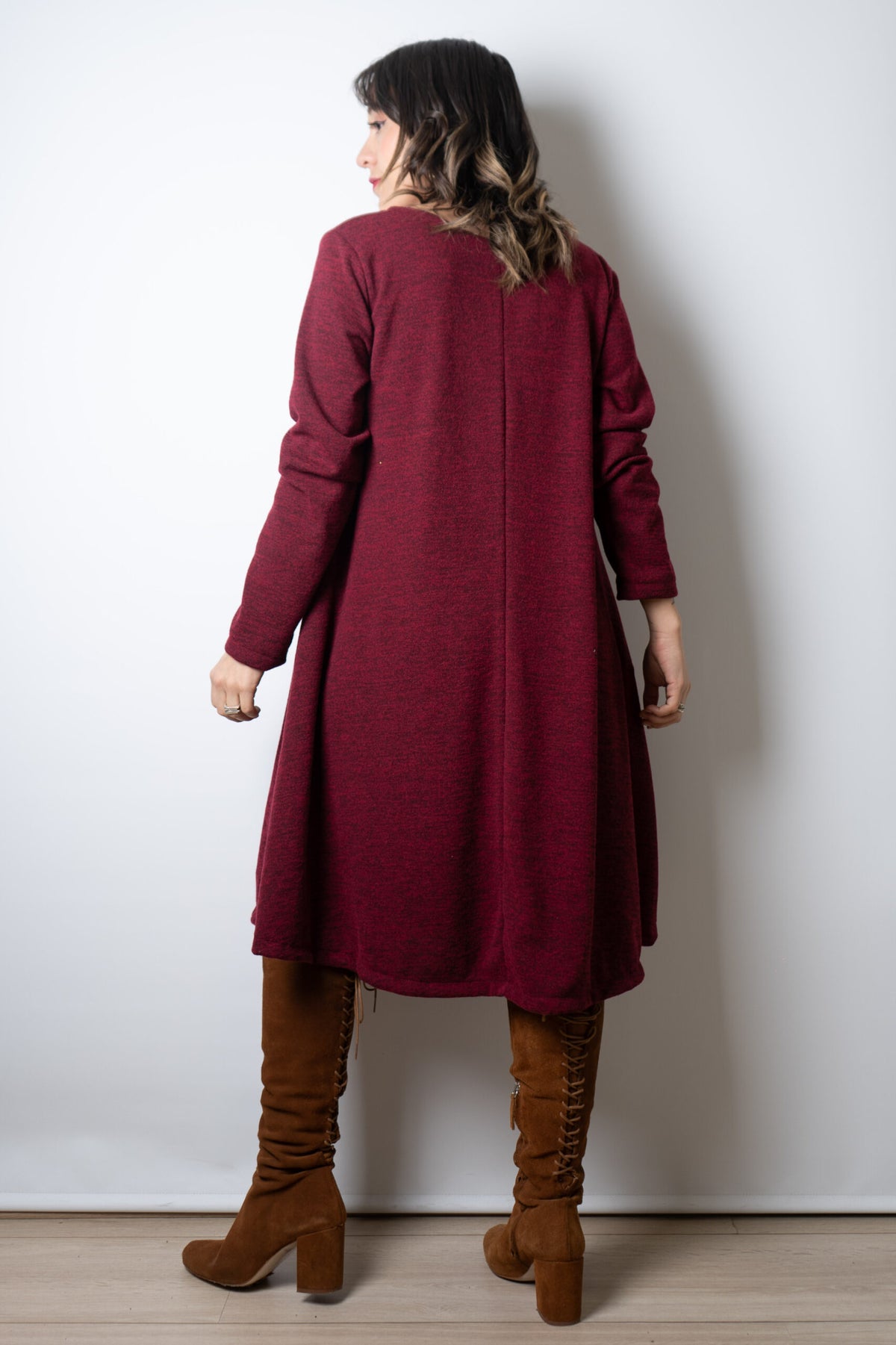 Vestido Ana - Burdeo