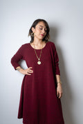 Vestido Ana - Burdeo