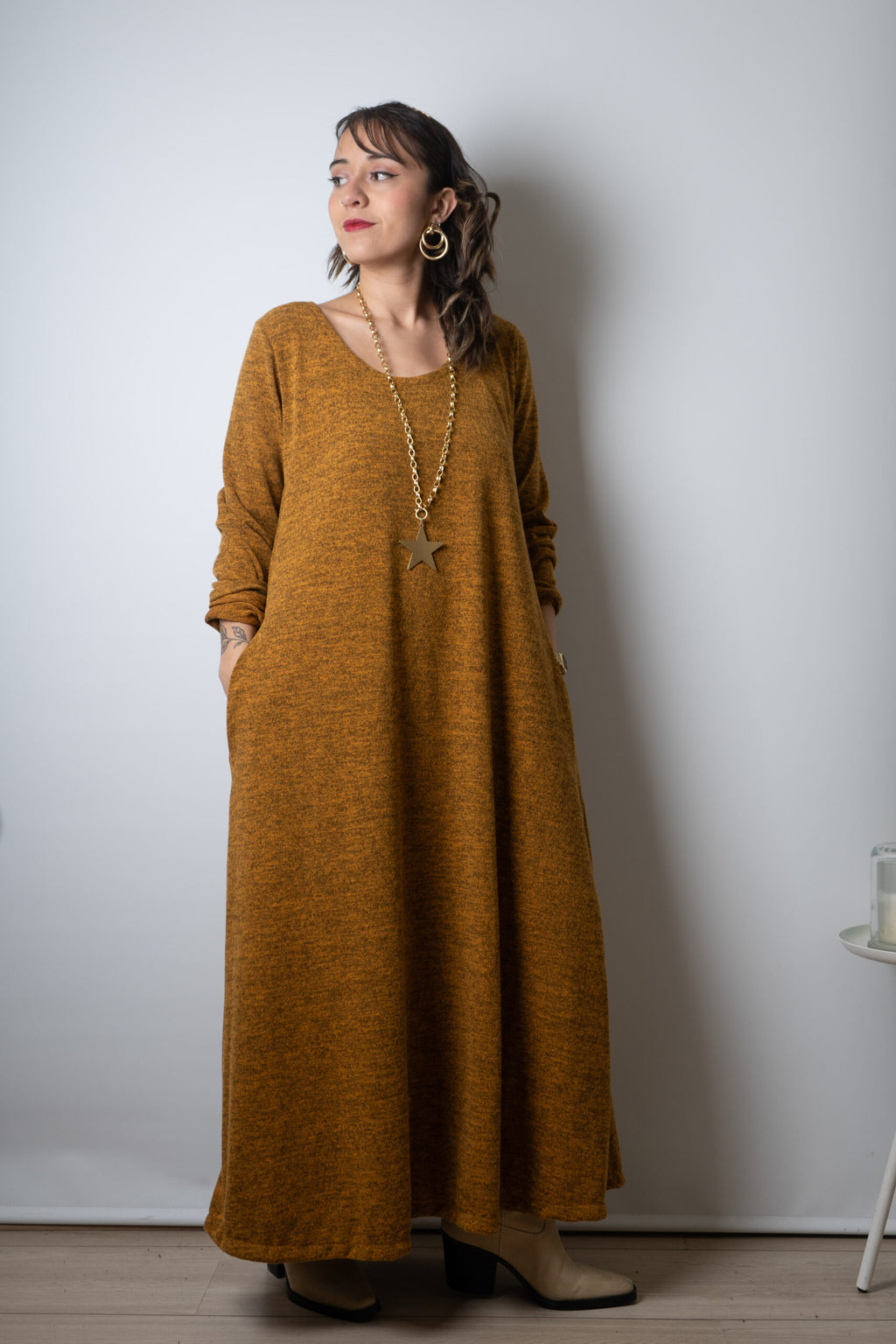 Vestido Emilia  - Mostaza