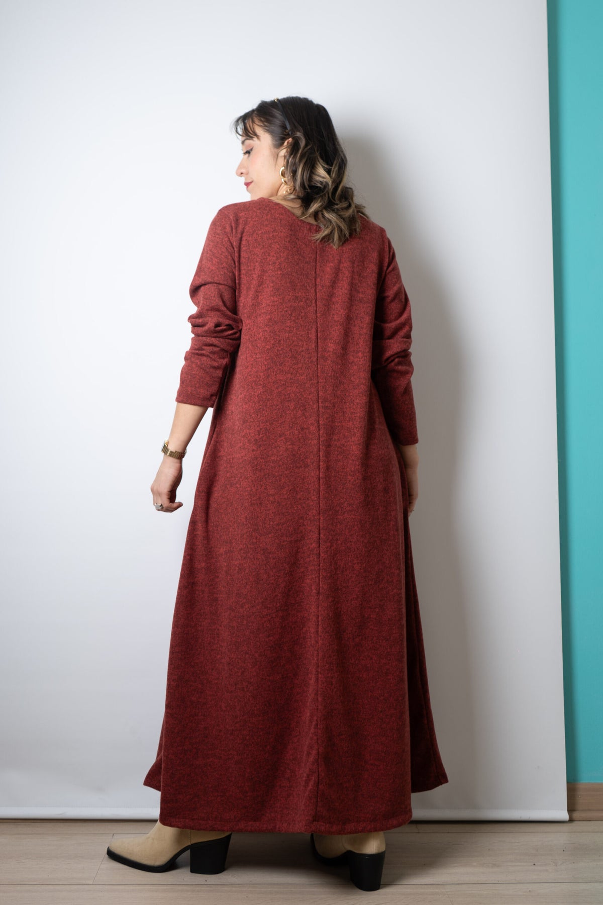 Vestido Emilia  - Burdeo