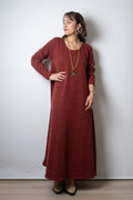 Vestido Emilia  - Burdeo