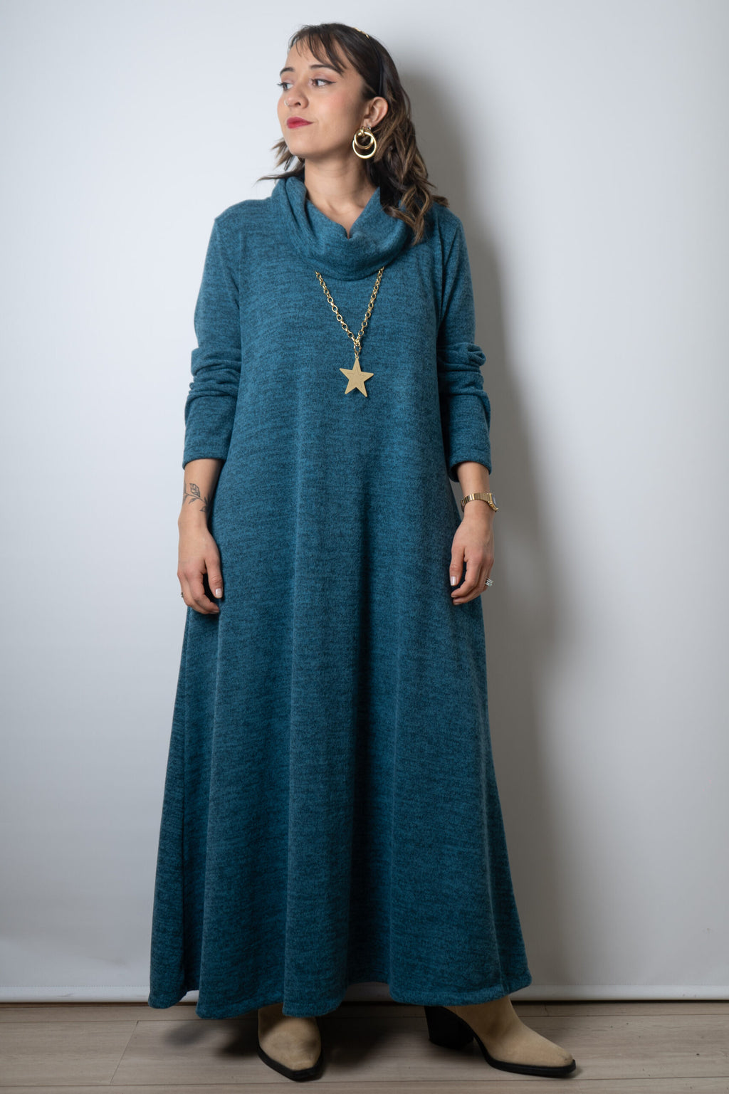 Vestido Moni  - Turquesa