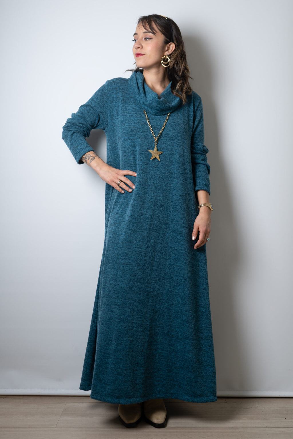 Vestido Moni  - Turquesa