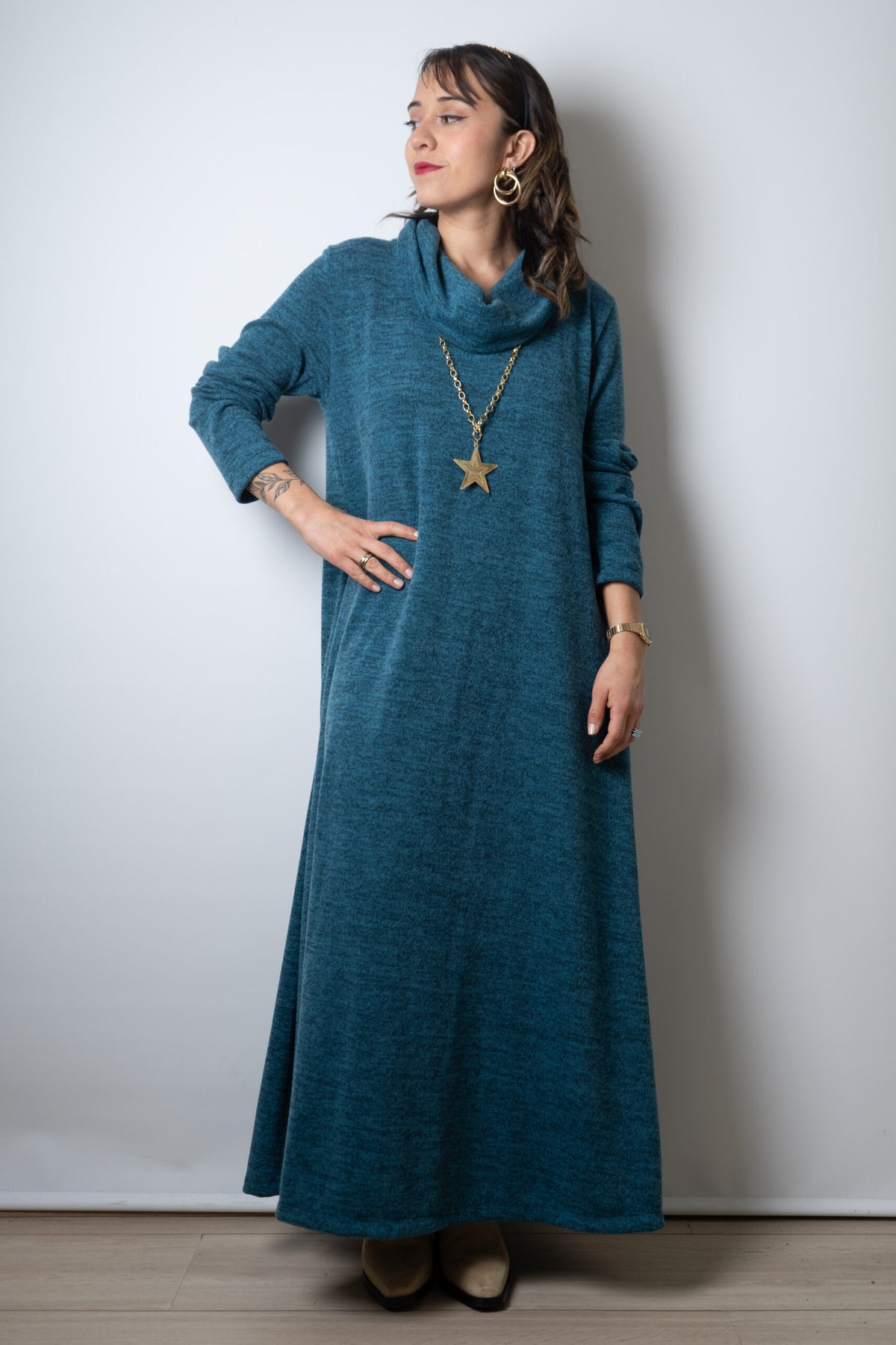 Vestido Moni  - Turquesa