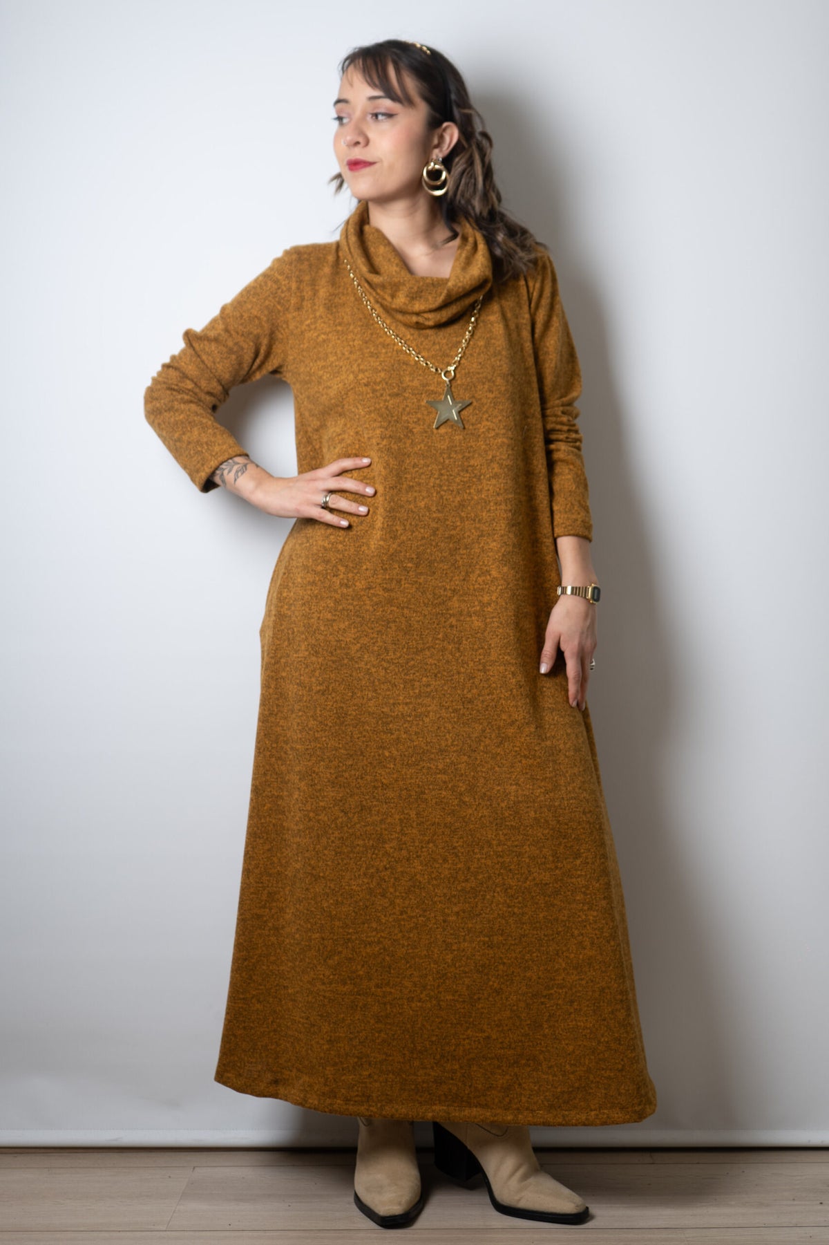 Vestido Moni  - Mostaza