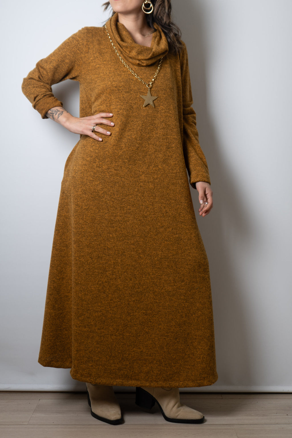 Vestido Moni  - Mostaza