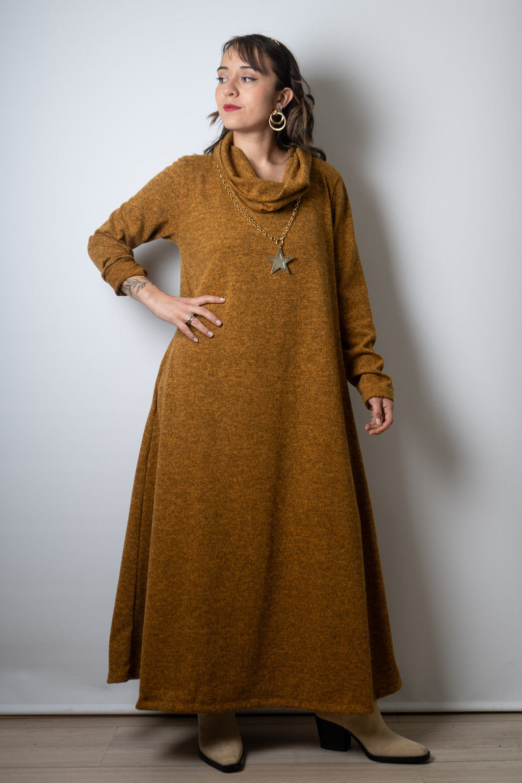 Vestido Moni  - Mostaza