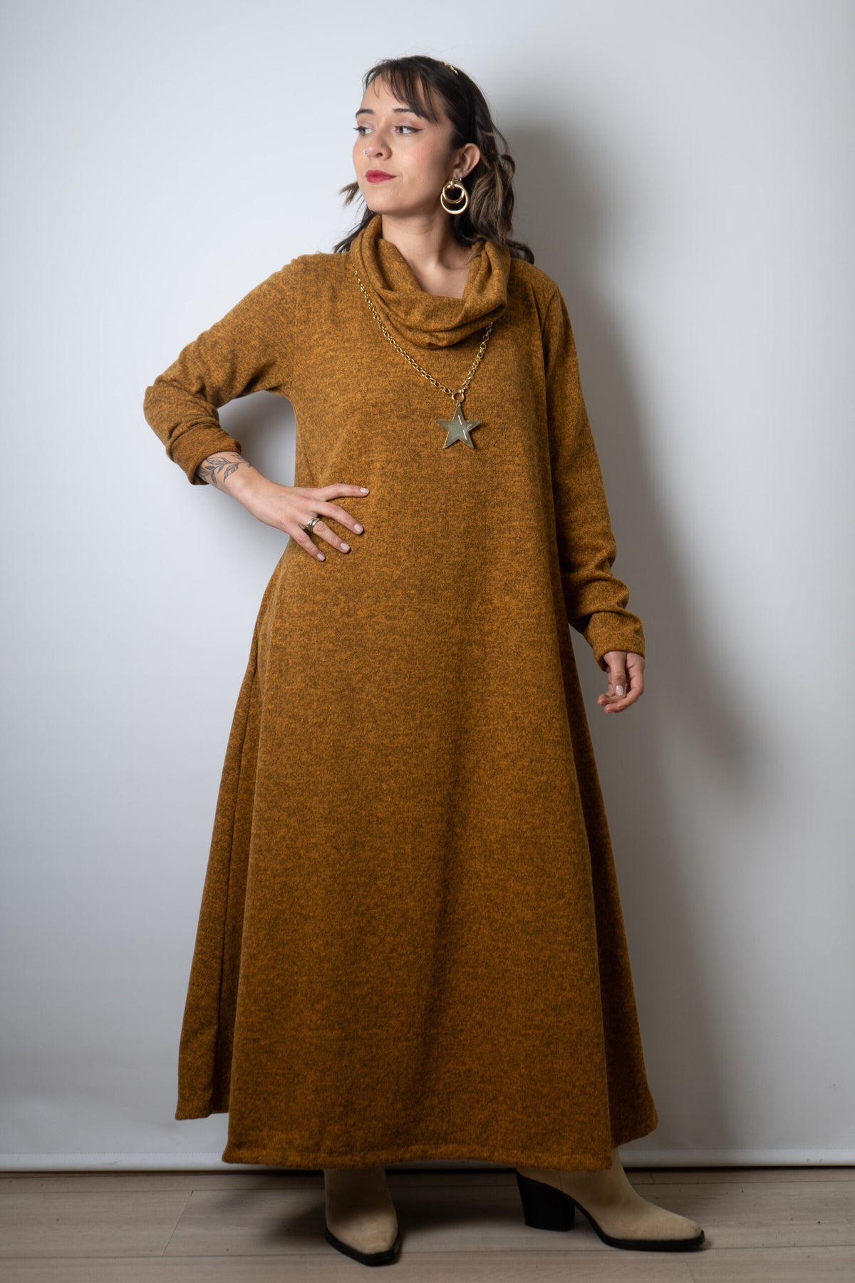 Vestido Moni  - Mostaza