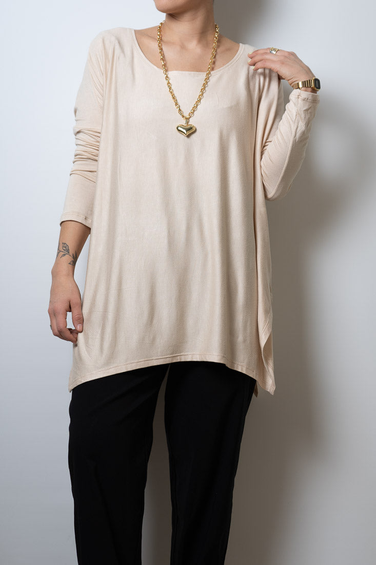 Polera Colomba - algodón - Beige