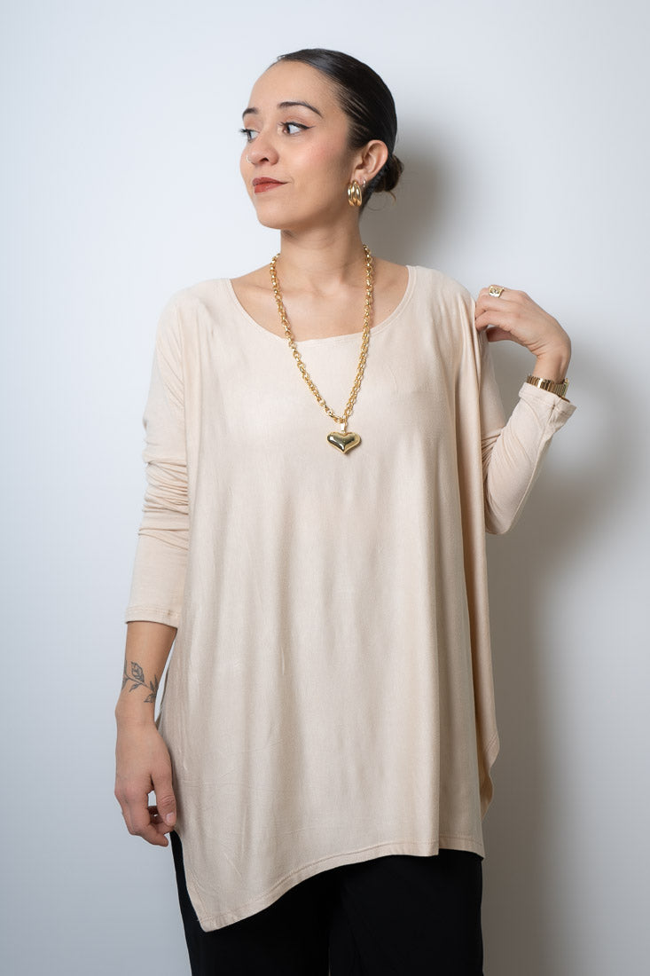 Polera Colomba - algodón - Beige