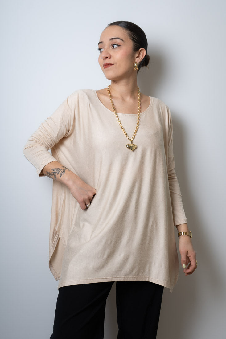 Polera Colomba - algodón - Beige