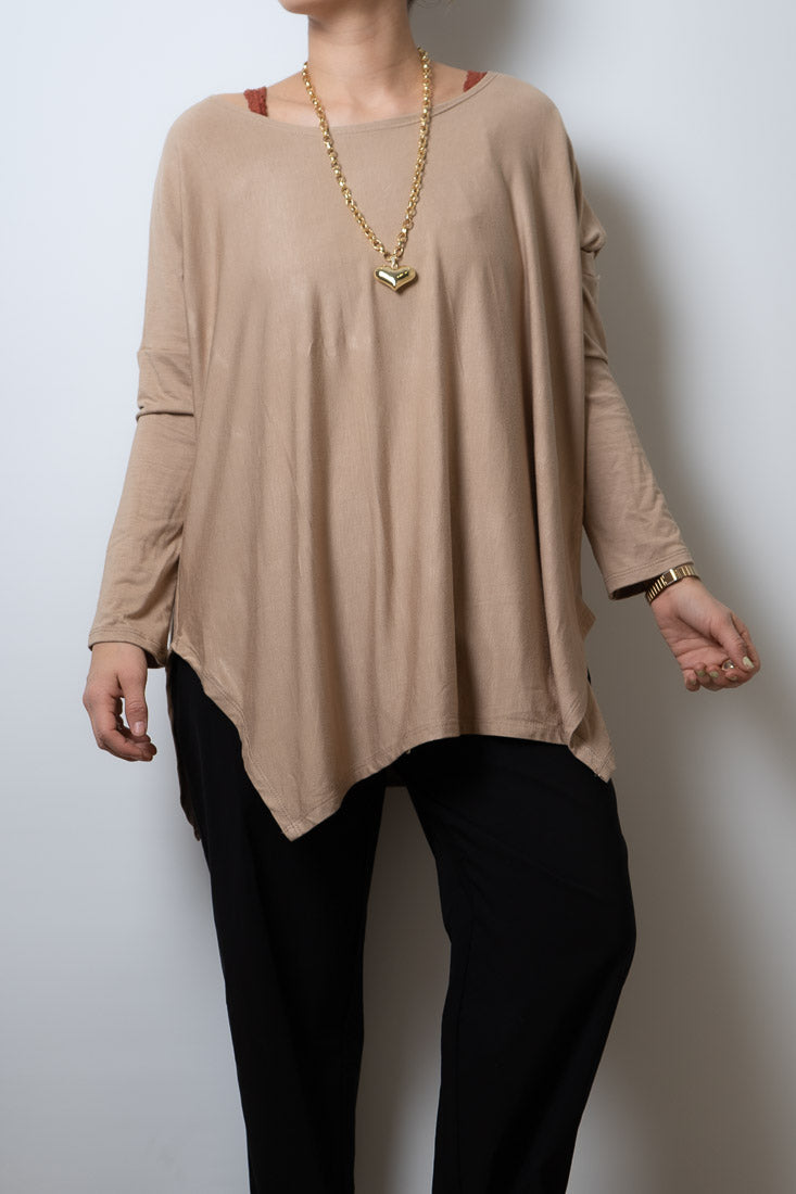 Polera Colomba -algodón - Camel