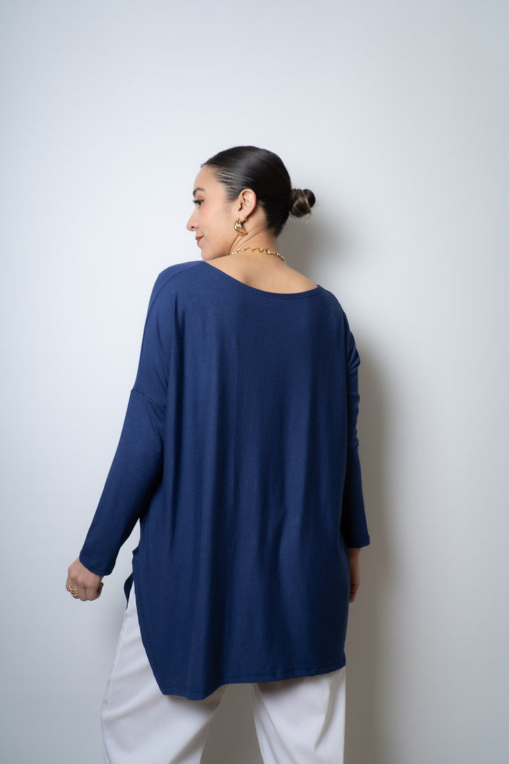 Polera Colomba - algodón - Azul marino