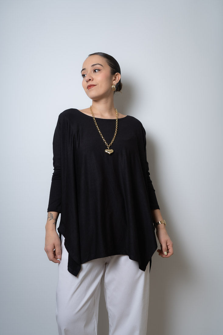 Polera  Colomba - algodón - Negro