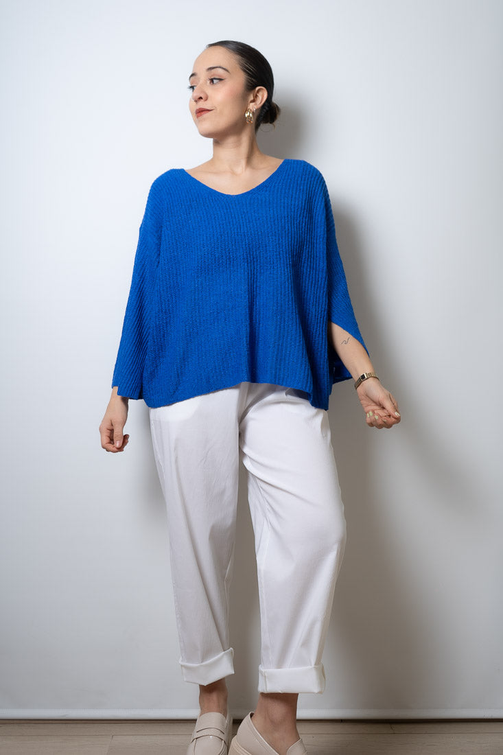 Sweater hilo Domi - Azul