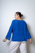 Sweater hilo Domi - Azul