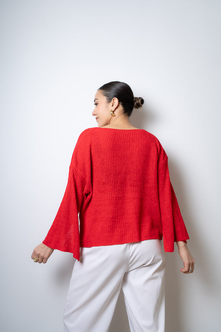 Sweater hilo Domi - Rojo