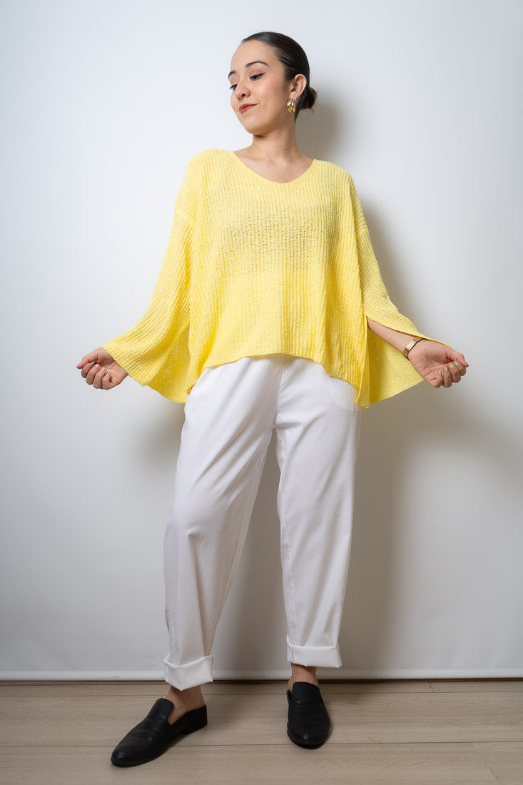 Sweater hilo Domi - Amarillo